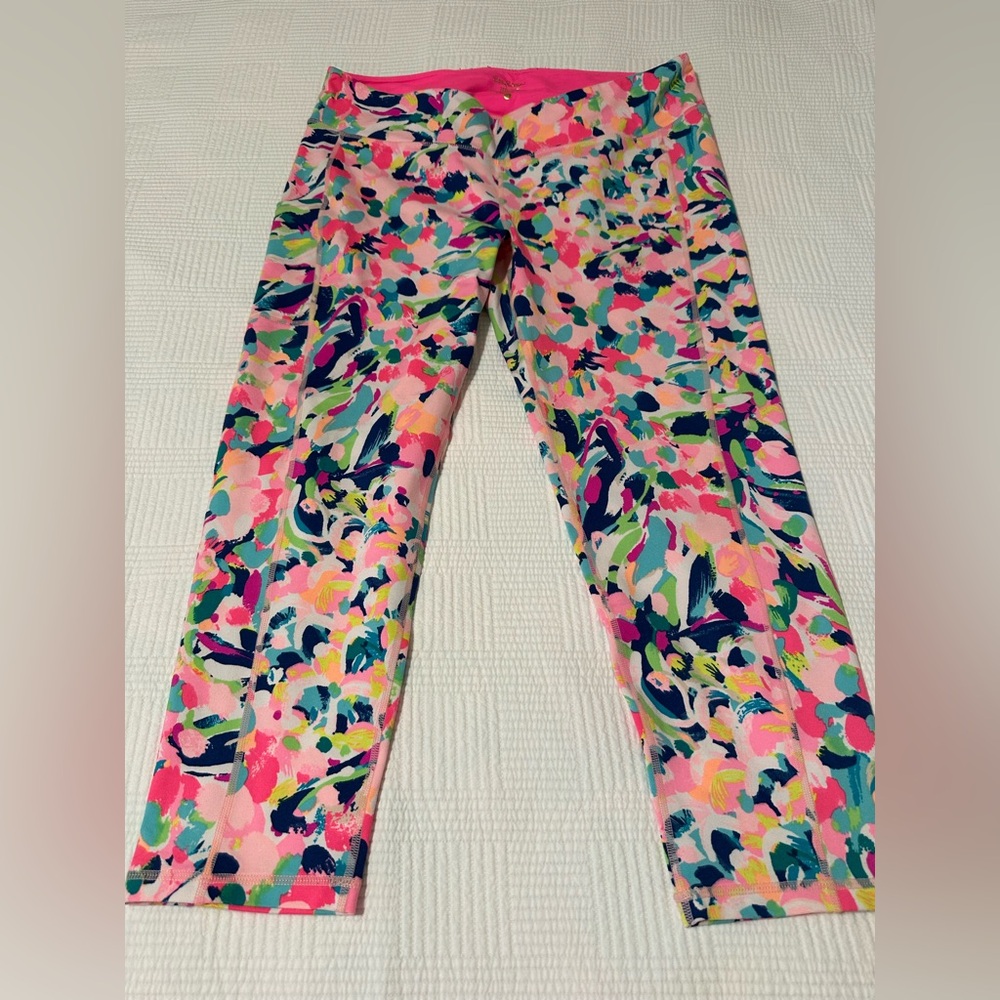 Lilly Pulitzer for Target Pink Multicolor Abstract Print Leggings